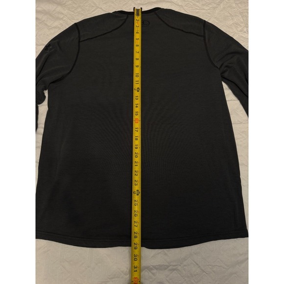 Under Armour Threadborne Henley Shirt Men's Large Brown HeatGear Long Sleeve - Picture 4 of 5